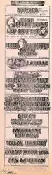 Queen Concert Handbill. Gordon Lightfoot. Blue Oyster Cult. San Francisco Bay Area. March 13 – April 13, 1975. A...