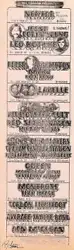Queen Concert Handbill. Gordon Lightfoot. Blue Oyster Cult. San Francisco Bay Area. March 13 – April 13, 1975. A...