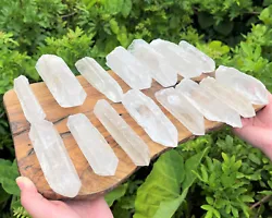 A grade quality Single Natural Clear Quartz Point, stunning crystallization and structure. Bring loving and healing...