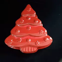 Red Terra Cotta Hanging Christmas Tree Mold. 9