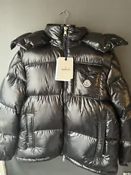 MONCLER Mens Courcillon Giubbotto TG6,Size 6 2XL Down Puffer Hooded Black Jacket. Condition is New with tags. Shipped...