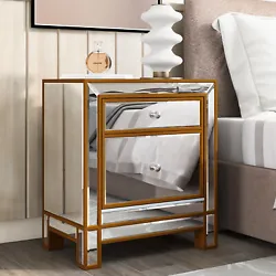 Upgrade your bedroom with an eye-catching design. Two storage shelves provide storage space, allowing for easy...