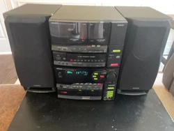 Onkyo RY-505 FM Stereo System/AM Tuner AV Amplifier CD / Radio / Cassette Player.  Tested radio / CD, speakers,...