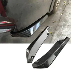 Features: Comes with 2Pcs Rear lip wrap angle splitters. Please measure your Rear lip wrap angle and make sure these...