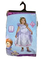 2T Princess Sofia the First Deluxe Costume Dress + Tiara Toddler Age 2+ by Disguise.  Worn once and from a smoke free...