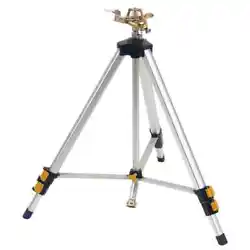 The sturdy tripod base extends up to 48