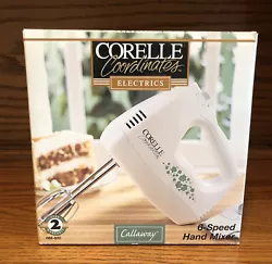CORELLE Coordinates Electrics Vintage Callaway 6-Speed Hand Mixer ~ New In Box. Brand new in box.
