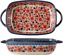 Material:High-fired ceramic, food safe. Material Ceramic. Easy-hold handles for comfortable grip and secure transfer...