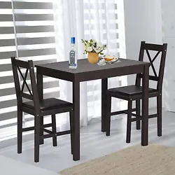 Product Description: This lovely dining room table set will be a popular part of your casual modern home. The square...