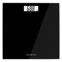 NUTRI FIT Digital Bathroom Scale Body Weight Scales 400 lbs Ultra Slim Most Accurate 
