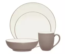 Noritake Colorwave Coupe 4-Piece Place Setting in Clay 4-Piece Place Setting. THIS WILL NOT WORK WITH PHONE APP ONLY ON...