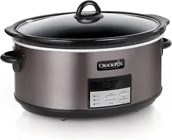 With its blend of style and superior performance, the Crock-Pot Black stainless programmable slow cooker is the perfect...