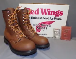 A possibility of very minor box marks, which are insignificant to the function or look of the boots.MADE IN USA RED...