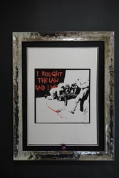 Verkauft wird eine Banksy Lithographie . (Da Banksy bis heute Anonym ist ,kann für die Echtheit der Unterschrift nicht...