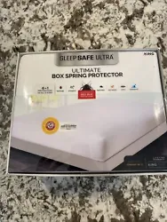 Sleep Safe Ultra Box Spring Protector 6 in 1 Protection, King. Condition is New with tags. Shipped with USPS Priority...