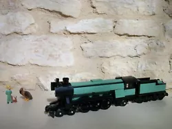 Voila le train lego 10194, en noir et sand green. ---- lego, only lego, 100% lego ----. ----- (with yellow plate 4x6...