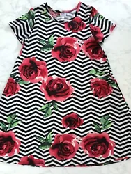 This one is for the bold and beautiful! LuLaRoe Jessie dress - short sleeve flowy swing dress with pockets. The large...