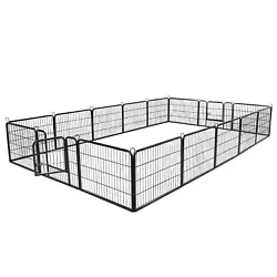 【Detachable】 - Ground stakes to secure the playpen in place，Connect multiple playpens together and to make any...