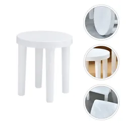 The stool is made of good quality material, which has the long service life. 1 x plastic stool. chair stool Round Chair...