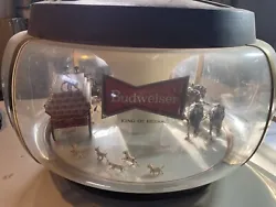 Vintage Budweiser Beer Carousel Clydesdale Parade Hanging Lamp Sign. Needs to be rewired - without being able to plug...