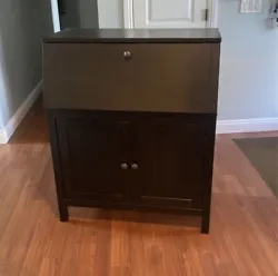 Amazing Condtion Black Secretary Desk.  The desk has been used but there is zero damage to the desk