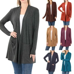 The open front design allows it to drape elegantly down the body. The versatility and stylishness of the cardigan makes...