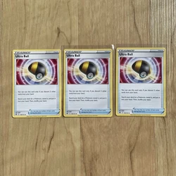 LOT OF 3 - Ultra Ball 150/172 Brilliant Stars Pokémon TCG Card Playset Trainer.
