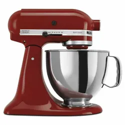 Cook and bake with ease with this Artisan Designer 5 qt. 10-Speed Empire Red Glass Stand Mixer and Glass Bowl. Its also...