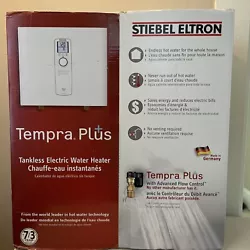 Stiebel Eltron Tankless Water Heater – Tempra 15 Plus – Electric, On Demand Hot Water, Eco, White. It’ll reduce...