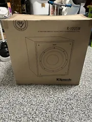 Klipsch R-100SW Subwoofer 300W Powered Home Theater Subwoofer. Still in box, never used.