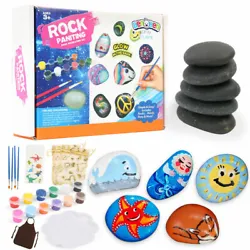 Painting rocks is only half the fun! Our rock painting sets are perfect for kids and their friends playing hide & seek...