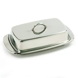 This butter dish from Norpro is perfect for two sticks of butter or a block of cream cheese. Norpro Butter Dish. Serve...