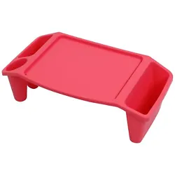 Lightweight plastic construction makes these kids lap tables easily portable from the couch to the bed to the backyard....