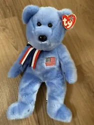 Ty Beanie Babies America The Bear 2002. Condition is Used. Shipped with Standard Shipping.