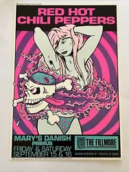 Red Hot Chili PeppersPrimusMary’s DanishSeptember 15, 16, 1989The Fillmore, San Francisco, California13 x 19...
