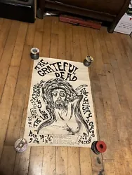 Vintage Grateful Dead poster up for bid and sold as is. Shows storage wear and use as shown. Good shape, this will be...