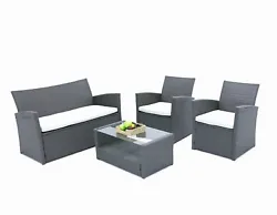 Our patio furniture is hand woven by durable all-weather wicker. Color of rattan: brown, grey. The air is full of...