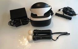 PS4 PlayStation VR PSVR Headset Bundle. Good conditions everything works fine the headset has some minor wear, it is...