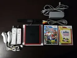 Console Nintendo Wii Mini Testée + 2 Wiimote + Warioware NEUF + Smash bros. État : Bon état. - WarioWare Smooth...