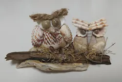These adorable sea shell owl figurines were a hoot to make! I used a variety of sea shells to make these two cuties....