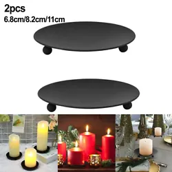 High-quality material: simple candle holder set with matte black finish, anti-rust, made of high-quality iron, which...