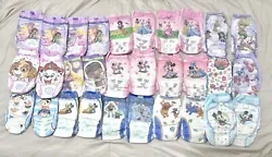 Drynites are Size 3-5. Goodnites are size L-XL. - Lot of (30 Count) Various Diapers.