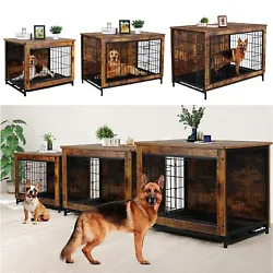 Features: This dog crate furniture provides a safe haven for your dog and can also be used as your side table or...