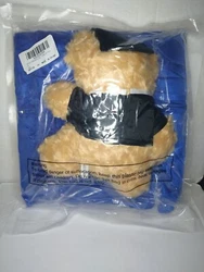 Shiny Blue Graduation Gown With Teddy Bear Gift Fits Heights  39