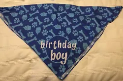 Dog Birthday Boy Bandana with Hat - Party Supplies Birthday Set is new without tags.Buyer pays $4.50 shipping and I...