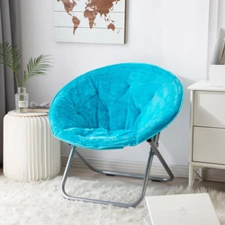 The Mainstays saucer chairs cushion is made from durable, plush 100 percent polyester upholstery. The faux-fur material...