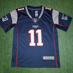 Julian Edelman On Field Jersey (Youth Large). Numbers and letters are stitched on. Item in the picture is the item you...