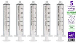 BASIK Piston Feeding Syringe 60cc ENFit Tip Silicone O-Ring Enteral Feed 5/pak. O-Ring 60cc ENFit Syringes. The Premium...