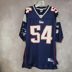 For sale is a Reebok Authentic NFL New England Patriots Tedy Bruschi 54 Jersey.