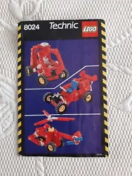 Notice Lego Technic N° 8024. Année 1989.